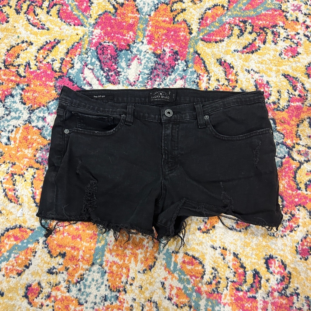 Black Lucky Brand Cut Off Shorts